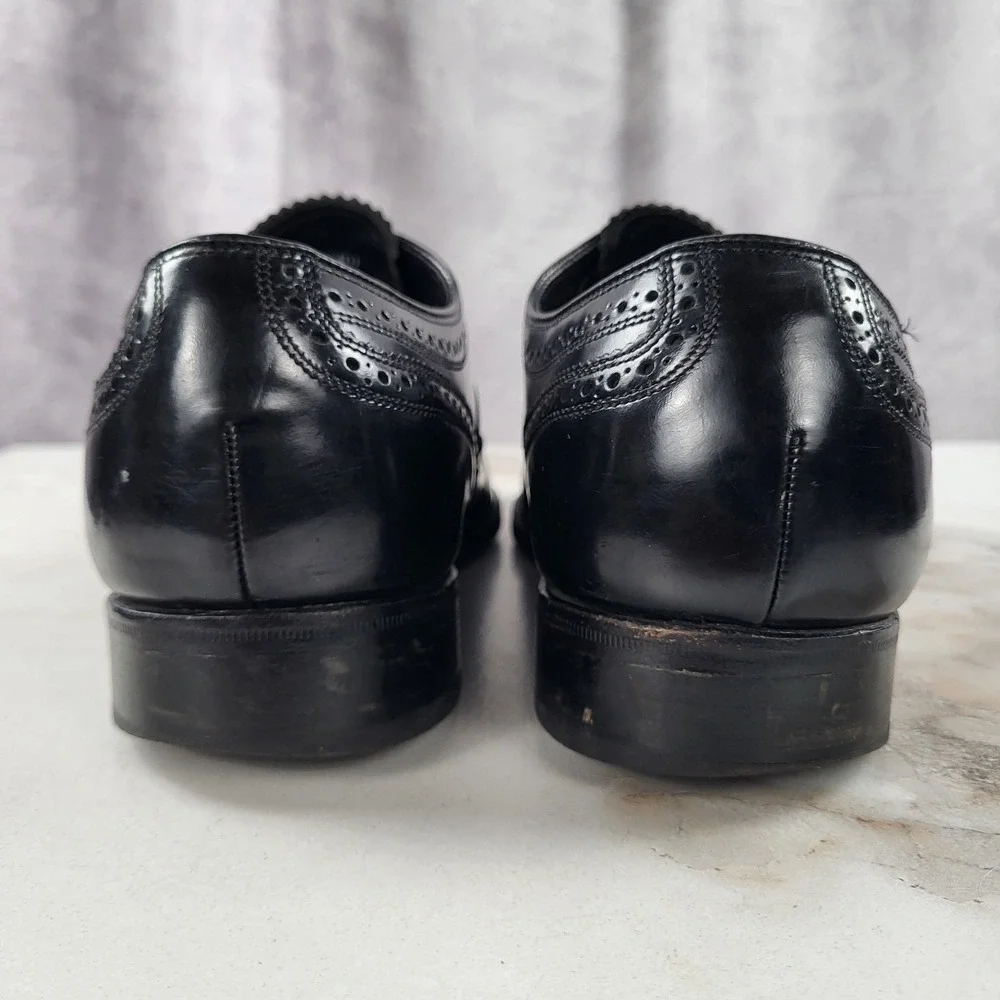 Florsheim Wingtip Oxfords Men's Size 10.5 E Black